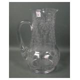Heisey Orchid Crystal Ice Lip Tankard