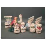 Nine Piece Shawnee Pottery Novelty Lot