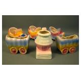 Six Piece Shawnee Pottery Planter Lot