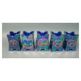 Five Joe St Clair Carnival Glass Toothpicks