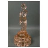 Cambridge Pink Draped Lady Flower Frog