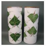 Two Consolidated Con Cora Ivy Cylinder Vase