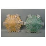 Two Consolidated Art Deco Modenizer Light Shades