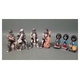 Seven Black Americana Ceramic Jazz Musicians