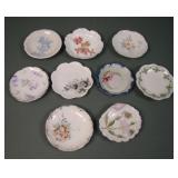 Lot of Nine Porcelain Fine China Butter Pats
