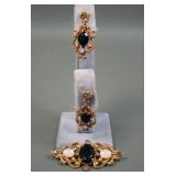 Florenza Victorian Revival Brooch & Earrings