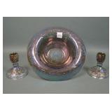 Imperial Three Piece Smoke Soda Gold Console Set