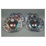 Four Fenton Two Row Open Edge Two Sided Hats