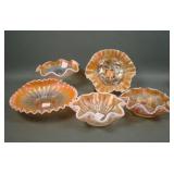 Five Piece Dugan Peach Opal Lot