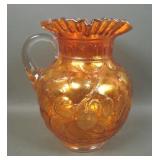 Fenton Dark Marigold Apple Tree Pitcher