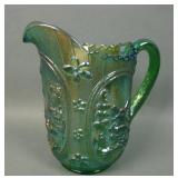 Imperial Green Helios Windmill Milk Pitcher