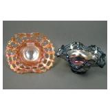 Two Fenton Two Row Open Edge Baskets