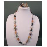 Jay King Sterling Gemstone Necklace & Bracelet
