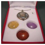 Sterling Silver & Jade Interchangeable Necklace