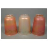 Three Imperial Tall Greek Key Lamp Shades