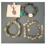 Connemara Marble 925 Necklace & Bracelets