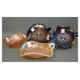 Four Dugan Leaf Ray Nappies