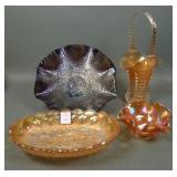Four Piece Imperial Carnival Glass Lot