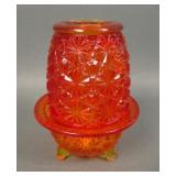 LE Smith Amberina Daisy & Button Ftd Fairy Lamp