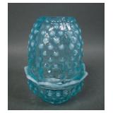 Fenton Blue Opal Hobnail Fairy Lamp