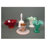 Lot of Four Fenton Glass Items