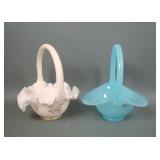 Two Fenton Glass Baskets