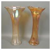 Two Imperial Marigold Vases