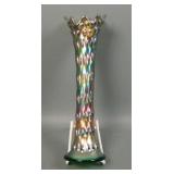 Fenton Green Rustic Vase