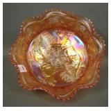 Fenton Marigold Panther Master Ftd Berry Bowl