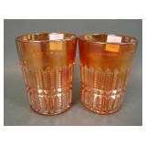 Two Imperial Marigold File Tumblers