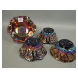 Four Imperial Purple Berry Bowls