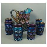 Imperial Purple Diamond Lace 7 Pc Water Set