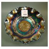 Australian Crown Crystal Purple Swan Ruffled Sauce