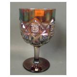 Westmoreland Amethyst Checkerboard Goblet