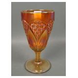 Imperial Dk Marigold Tulip & Cane Goblet