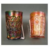 Two Fenton Milady Lady Tumblers