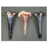 Three Dugan Fishnet Epergne Lily