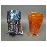 Two Fenton Orange Tree Ftd Tumblers