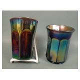 Two Imperial Elec. Purple Flute Tumblers