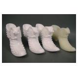 Lot of Four Fenton Cat Head Shoes