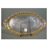 LE Smith Clear/ MG Beaded Medallion Dresser Tray