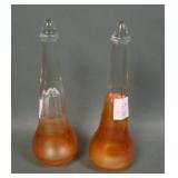 Two Vintage Marigold Car Vases