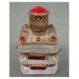 Victorian Miniature Jeweled Ormalu Perfume