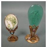 Two Czech Victorian Ormalu Place Card Holders
