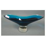 Murano Sommerso Mid Century Modern Vase