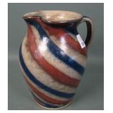 Signed Steve Abee Swirl Pinched Spout Pitcher