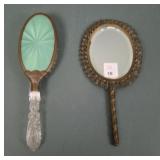 Ornate Victorian Mirrior and Guilloche Brush