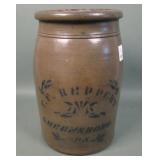 T.F. Reppert Greensboro PA Stoneware Crock