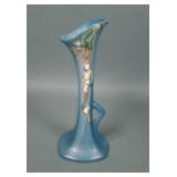 Roseville Art Pottery Blue Snowberry Bud Vase