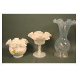 Three Piece Fenton Glass lot